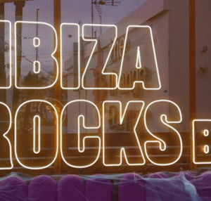 Letras de neon LED amarillas