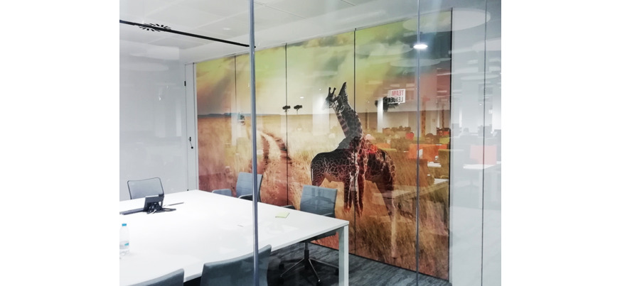 Fotomural en una oficina de una imagen de africa 