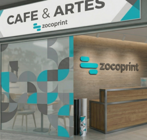 Rotulo mas pvc mas vinilo en escaparate